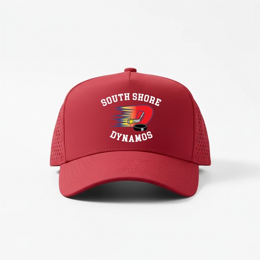 Dynamos Laser Perforated 5 Panel Performance Snapback Golf Hat