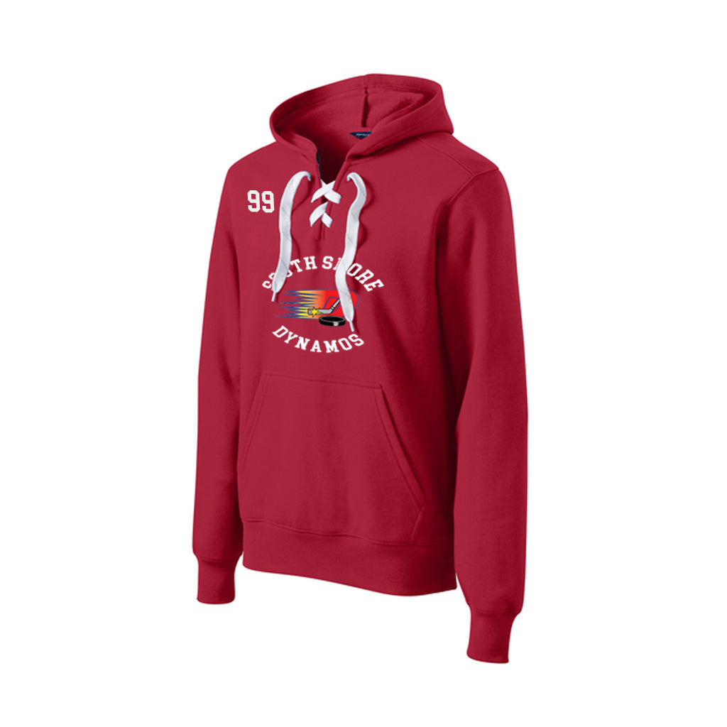 South Shore Dynamos- Unisex Lace-Up Pullover Hooded Sweatshirt