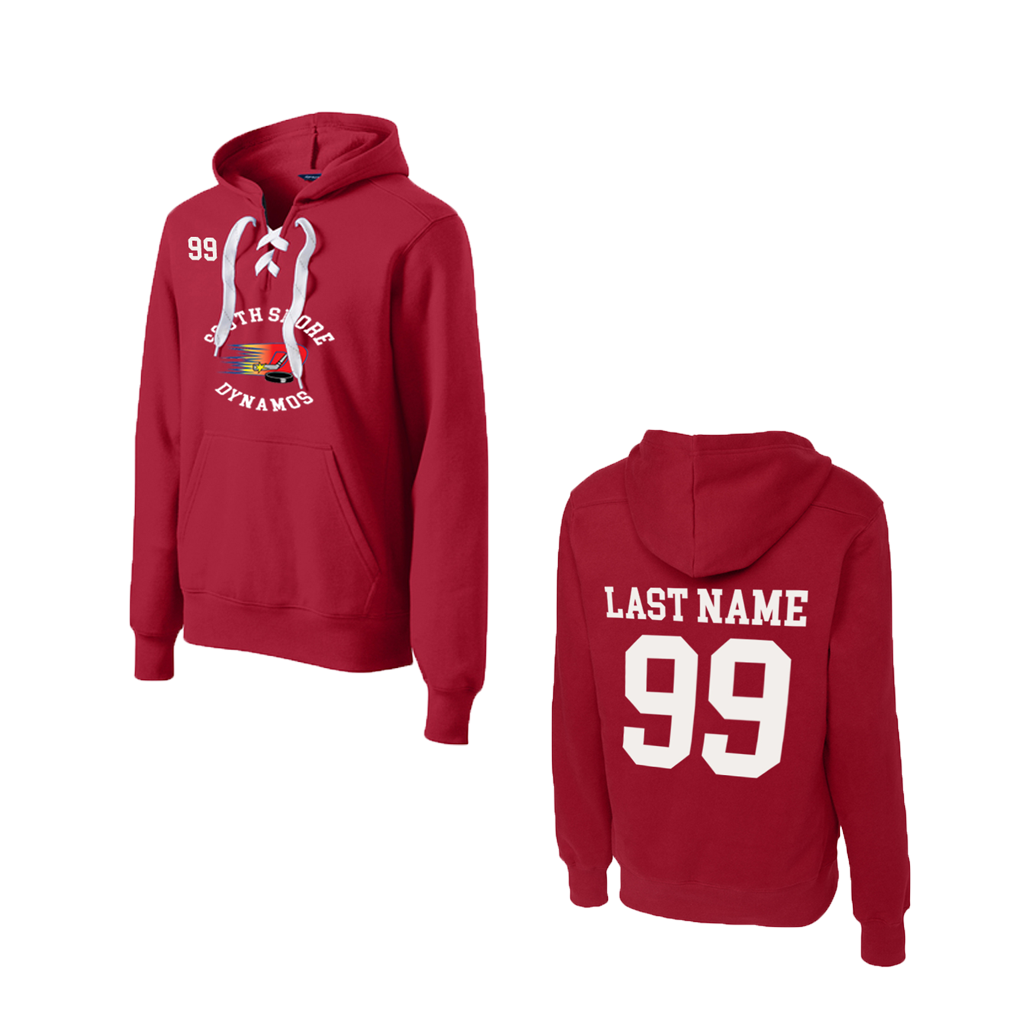 South Shore Dynamos- Unisex Lace-Up Pullover Hooded Sweatshirt