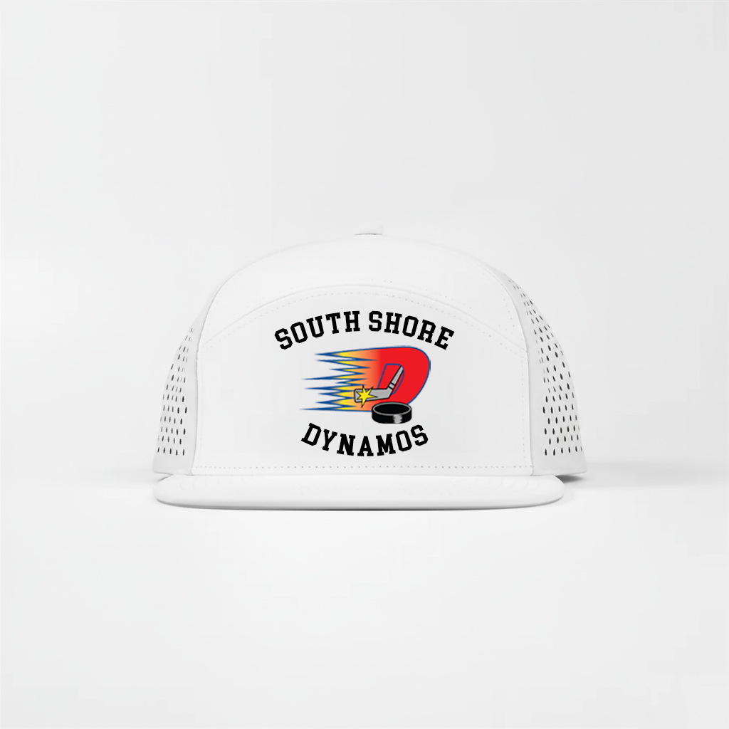 Dynamos Laser Perforated 7 Panel Performance Snapback Golf Hat