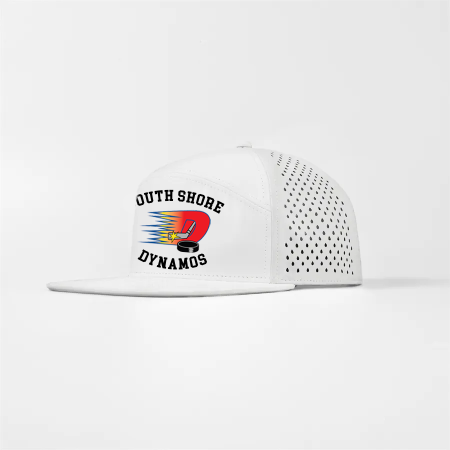 Dynamos Laser Perforated 7 Panel Performance Snapback Golf Hat